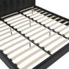 imageNovogratz Her Majesty Tufted Upholstered Bed Frame Full Pink LinenBlack