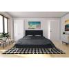 imageNovogratz Her Majesty Tufted Upholstered Bed Frame Full Pink LinenBlue Linen
