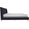 imageNovogratz Her Majesty Tufted Upholstered Bed Frame Full Pink LinenBlue Linen