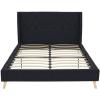 imageNovogratz Her Majesty Tufted Upholstered Bed Frame Full Pink LinenBlue Linen