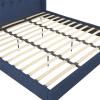 imageNovogratz Her Majesty Tufted Upholstered Bed Frame Full Pink LinenBlue Linen