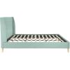 imageNovogratz Her Majesty Tufted Upholstered Bed Frame Full Pink LinenGreen