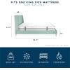imageNovogratz Her Majesty Tufted Upholstered Bed Frame Full Pink LinenGreen