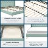 imageNovogratz Her Majesty Tufted Upholstered Bed Frame Full Pink LinenGreen