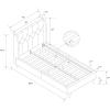 imageNovogratz Her Majesty Tufted Upholstered Bed Frame Full Pink LinenGrey