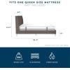 imageNovogratz Her Majesty Tufted Upholstered Bed Frame Full Pink LinenGrey