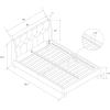 imageNovogratz Her Majesty Tufted Upholstered Bed Frame Full Pink LinenGrey