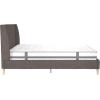 imageNovogratz Her Majesty Tufted Upholstered Bed Frame Full Pink LinenGrey
