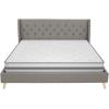 imageNovogratz Her Majesty Tufted Upholstered Bed Frame Full Pink LinenGrey Linen