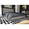 imageNovogratz Her Majesty Tufted Upholstered Bed Frame Full Pink LinenGrey Linen