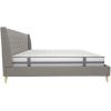 imageNovogratz Her Majesty Tufted Upholstered Bed Frame Full Pink LinenGrey Linen
