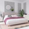 imageNovogratz Her Majesty Tufted Upholstered Bed Frame Full Pink LinenIvory