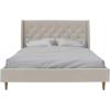 imageNovogratz Her Majesty Tufted Upholstered Bed Frame Full Pink LinenIvory