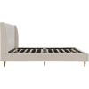 imageNovogratz Her Majesty Tufted Upholstered Bed Frame Full Pink LinenIvory