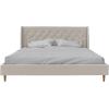 imageNovogratz Her Majesty Tufted Upholstered Bed Frame Full Pink LinenIvory