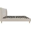 imageNovogratz Her Majesty Tufted Upholstered Bed Frame Full Pink LinenIvory