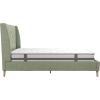 imageNovogratz Her Majesty Tufted Upholstered Bed Frame Full Pink LinenLight Green