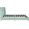 imageNovogratz Her Majesty Tufted Upholstered Bed Frame Full Pink LinenLight Green