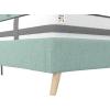 imageNovogratz Her Majesty Tufted Upholstered Bed Frame Full Pink LinenLight Green