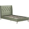 imageNovogratz Her Majesty Tufted Upholstered Bed Frame Full Pink LinenLight Green