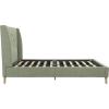 imageNovogratz Her Majesty Tufted Upholstered Bed Frame Full Pink LinenLight Green