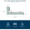 imageNovogratz Her Majesty Tufted Upholstered Bed Frame Full Pink LinenLight Green