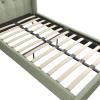 imageNovogratz Her Majesty Tufted Upholstered Bed Frame Full Pink LinenLight Green