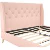 imageNovogratz Her Majesty Tufted Upholstered Bed Frame Full Pink LinenPink