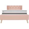 imageNovogratz Her Majesty Tufted Upholstered Bed Frame Full Pink LinenPink