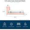 imageNovogratz Her Majesty Tufted Upholstered Bed Frame Full Pink LinenPink