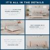 imageNovogratz Her Majesty Tufted Upholstered Bed Frame Full Pink LinenPink