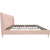 imageNovogratz Her Majesty Tufted Upholstered Bed Frame Full Pink LinenPink