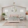 imageNovogratz Her Majesty Tufted Upholstered Bed Frame Full Pink LinenPink