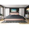 imageNovogratz Her Majesty Tufted Upholstered Bed Frame Full Pink LinenPink