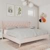 imageNovogratz Her Majesty Tufted Upholstered Bed Frame Full Pink LinenPink