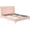 imageNovogratz Her Majesty Tufted Upholstered Bed Frame Full Pink LinenPink