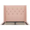 imageNovogratz Her Majesty Tufted Upholstered Bed Frame Full Pink LinenPink