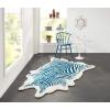 imageNovogratz Kalahari Collection Area Rug 36quot x 56quot BlackTurquoise