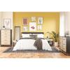 imageNovogratz Kelly Nightstand Ivory OakBlack and Faux Rattan