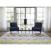 imageNovogratz Lulu Collection Airplane Houndstooth Area Rug 36quot x 56quot SeafoamSeafoam