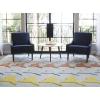 imageNovogratz Lulu Collection Airplane Houndstooth Area Rug 36quot x 56quot SeafoamSeafoam