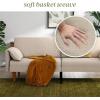 imageNovogratz Markham 805quot Futon Sofa Bed with 2 Attached Cushions Sand Basket Weave