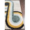 imageNovogratz Retro Collection Bullseye Shag Area Rug 20quot x 30quot BlueBlue