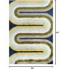 imageNovogratz Retro Collection Retro Wave Shag Area Rug 20quot x 30quot MulticolorMulti Color
