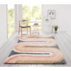 imageNovogratz Retro Collection Retro Wave Shag Area Rug 20quot x 30quot MulticolorMulti Color
