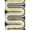 imageNovogratz Retro Collection Retro Wave Shag Area Rug 20quot x 30quot MulticolorMulti Color