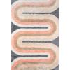 imageNovogratz Retro Collection Retro Wave Shag Area Rug 20quot x 30quot MulticolorMulti Color