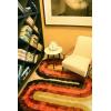 imageNovogratz Retro Collection Retro Wave Shag Area Rug 20quot x 30quot MulticolorRed
