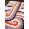 imageNovogratz Retro Collection Turnstyle Shag Area Rug 20quot x 30quot LavenderLavender