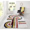 imageNovogratz Retro Collection Turnstyle Shag Area Rug 20quot x 30quot LavenderMulti Color